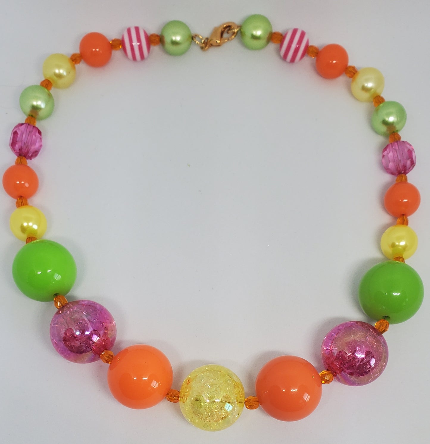 Summer Citrus Gumball Necklace