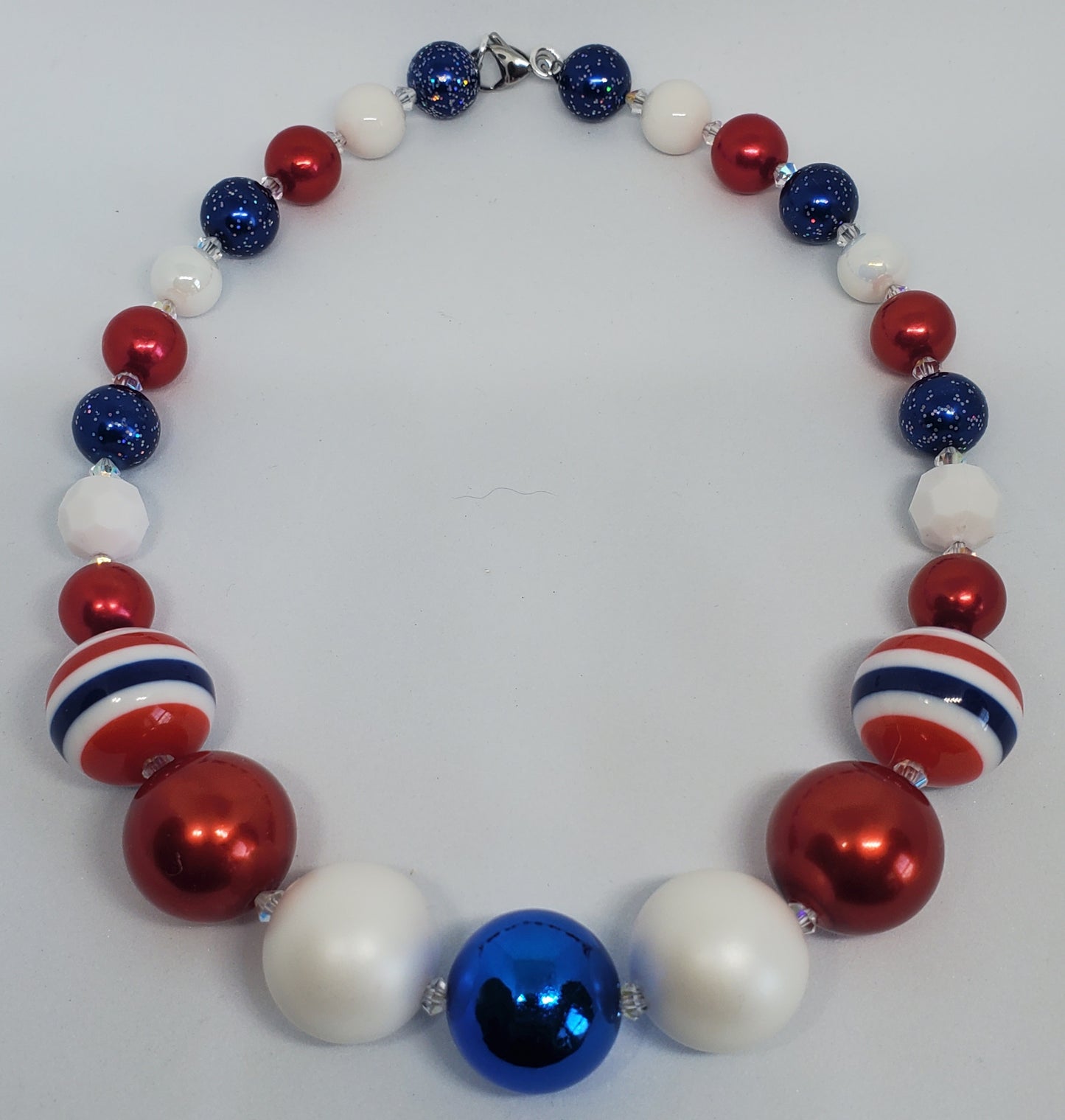 Stars and Stripes Gumball Necklace