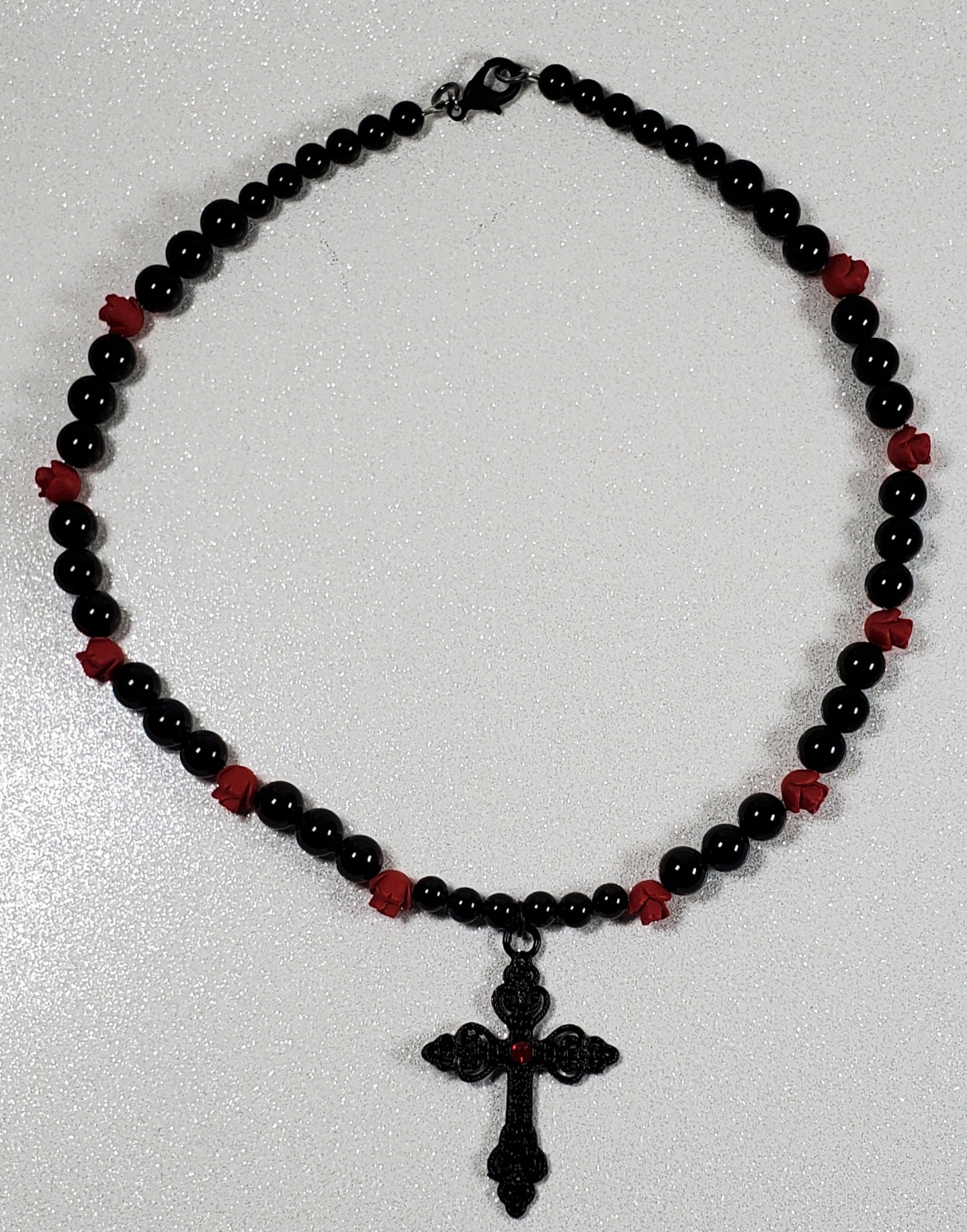 Black Cross Necklace