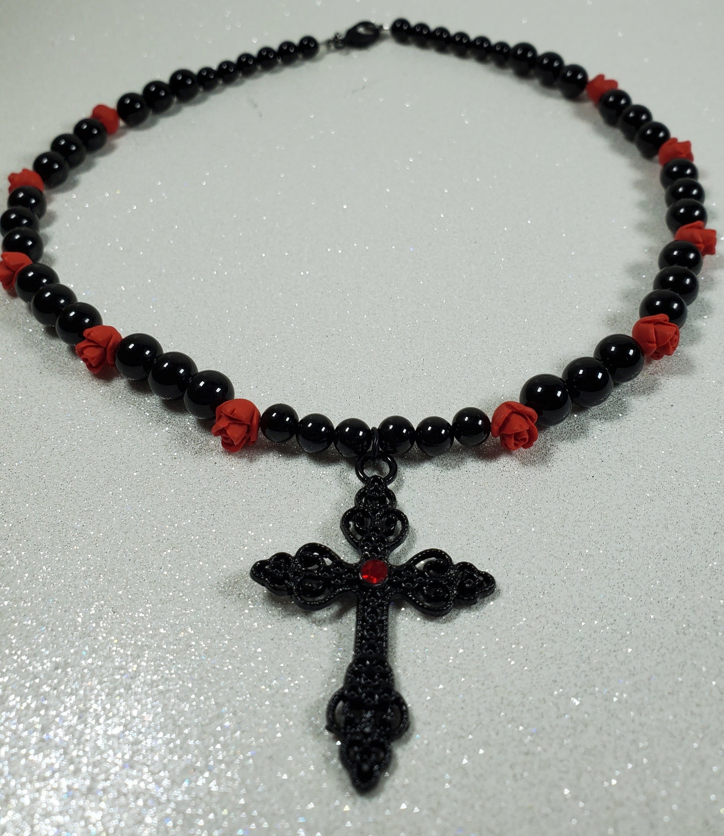 Black Cross Necklace