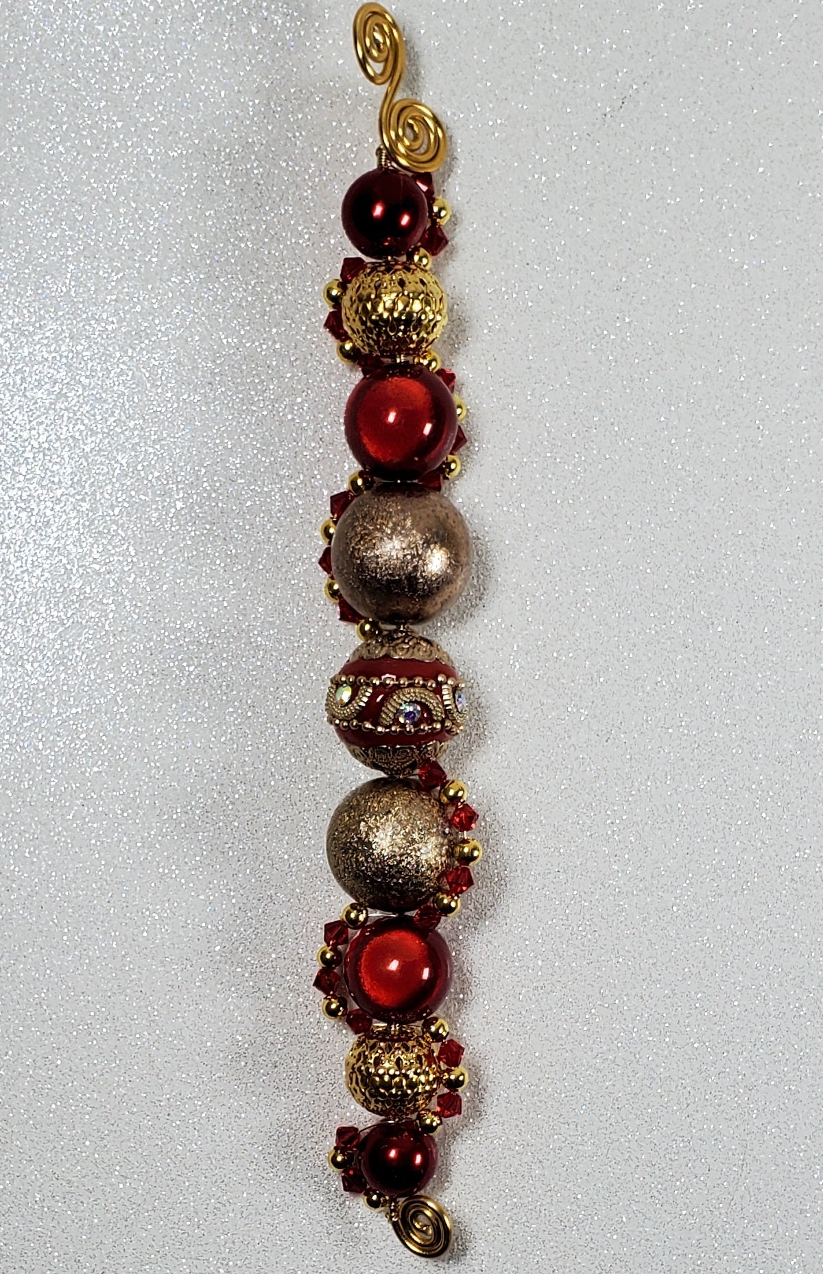 Vintage Glamour Beaded Ornament