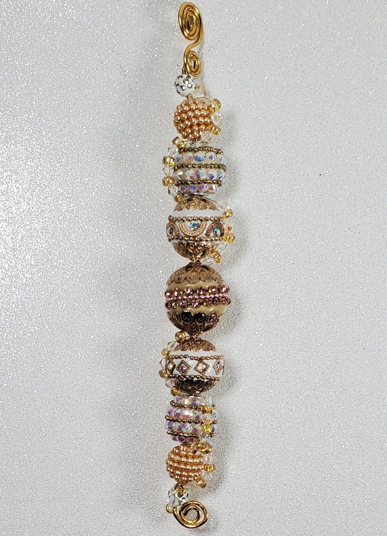 Vintage Glamour Beaded Ornament