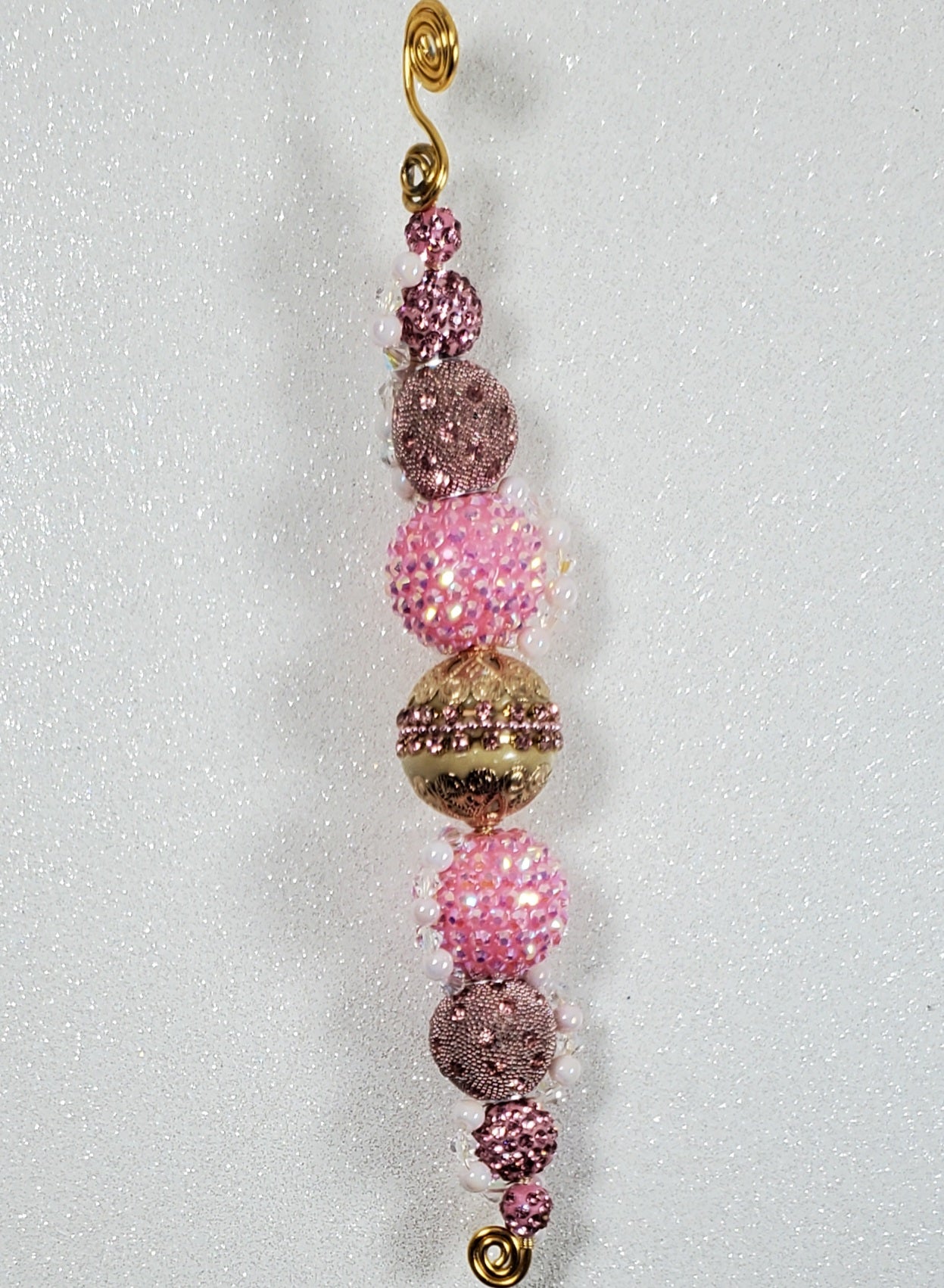 Vintage Glamour Beaded Ornament