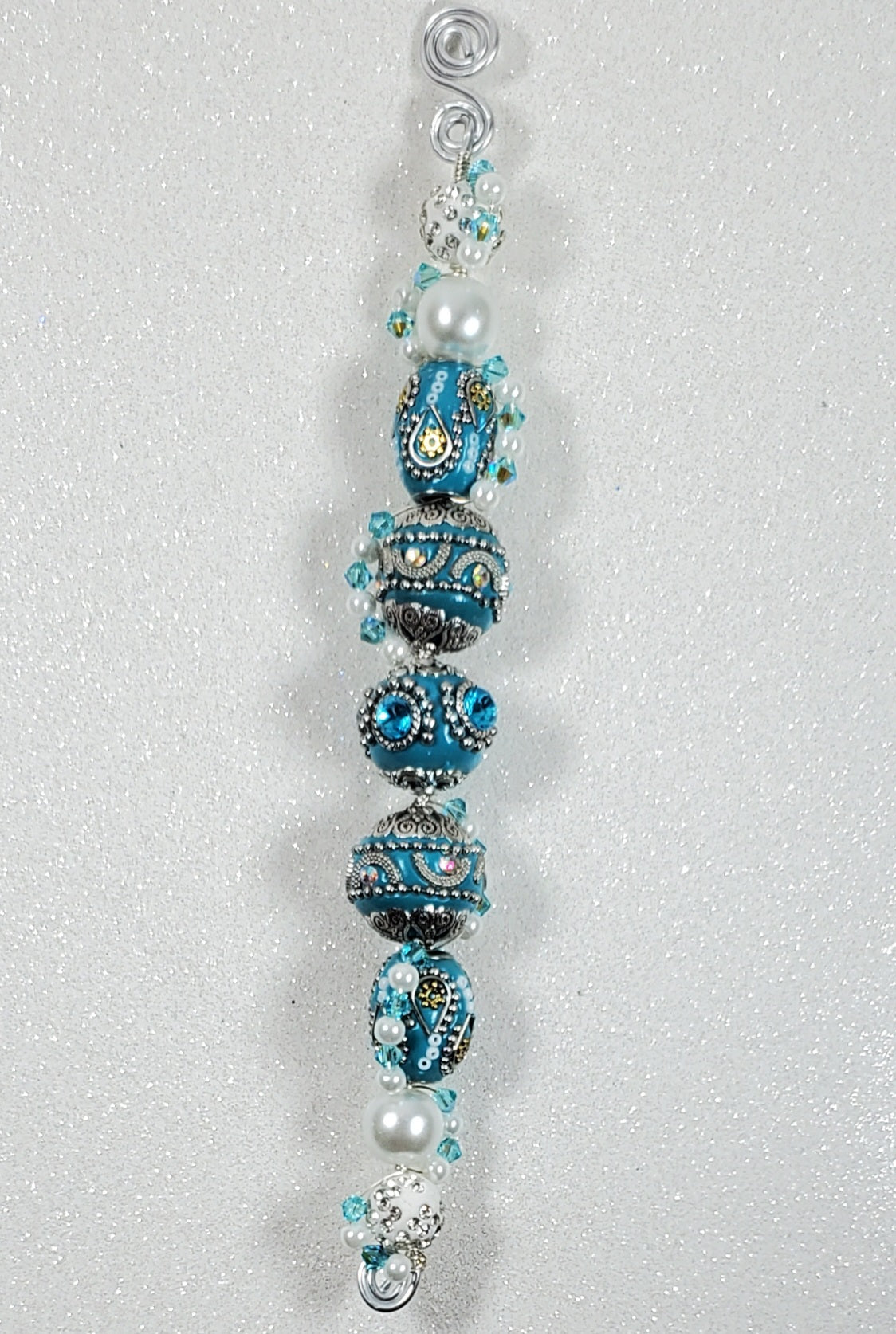 Vintage Glamour Beaded Ornament