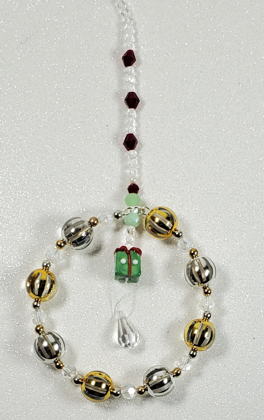 Happy Holidays Beaded Suncatcher