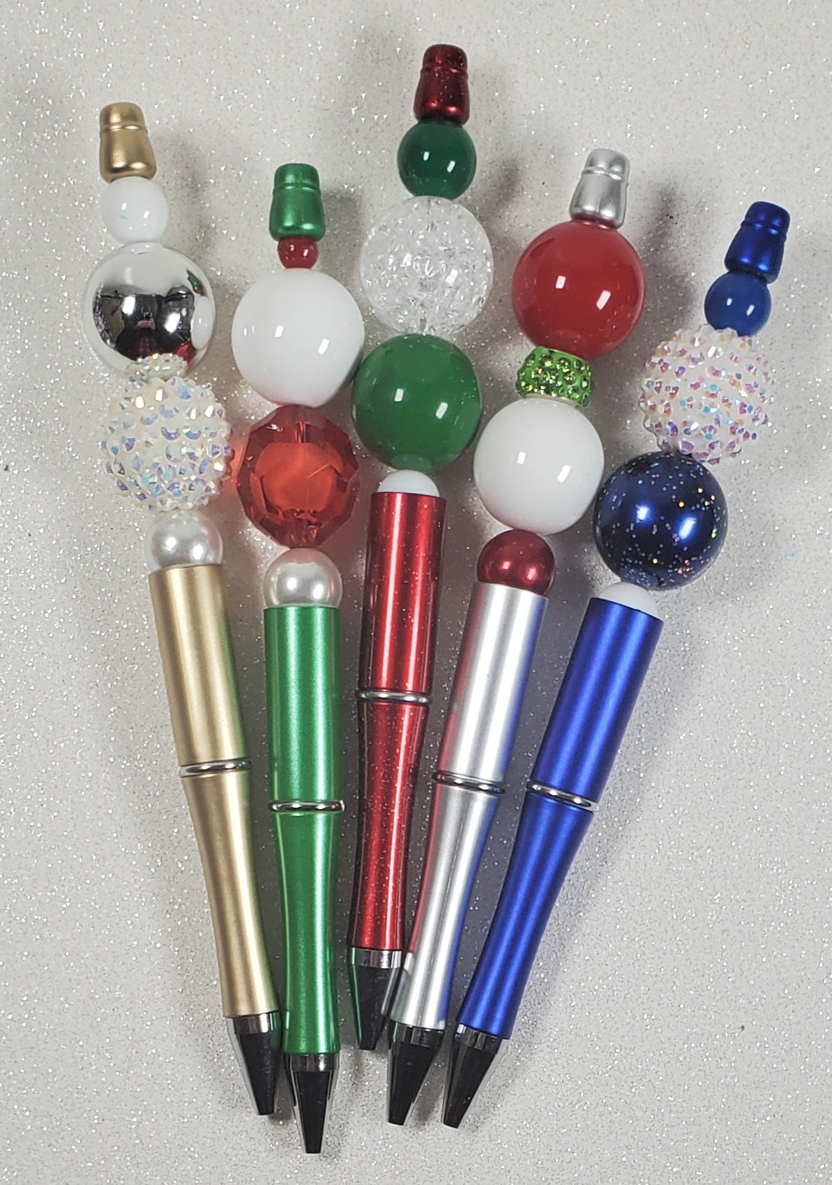 Happy Holidays Beaded Pen