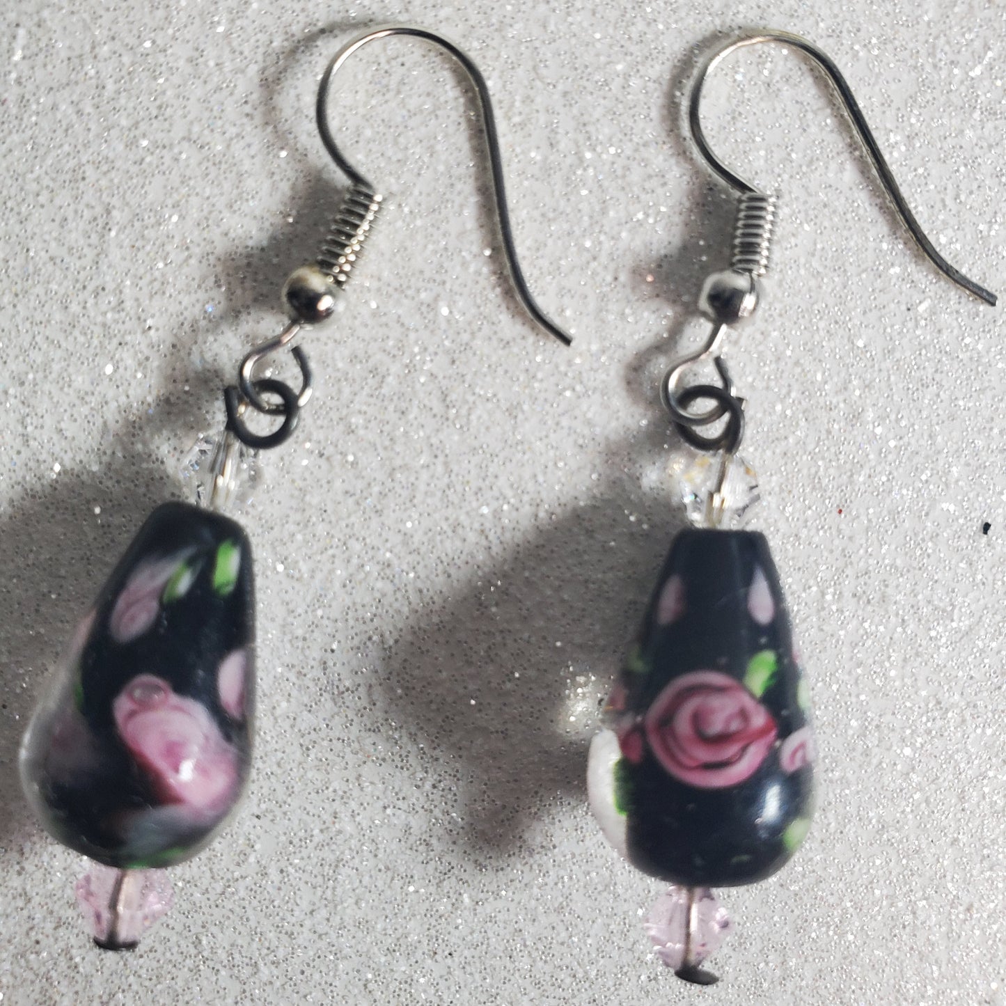 Vintage Fashion: Rose Drop Earrings