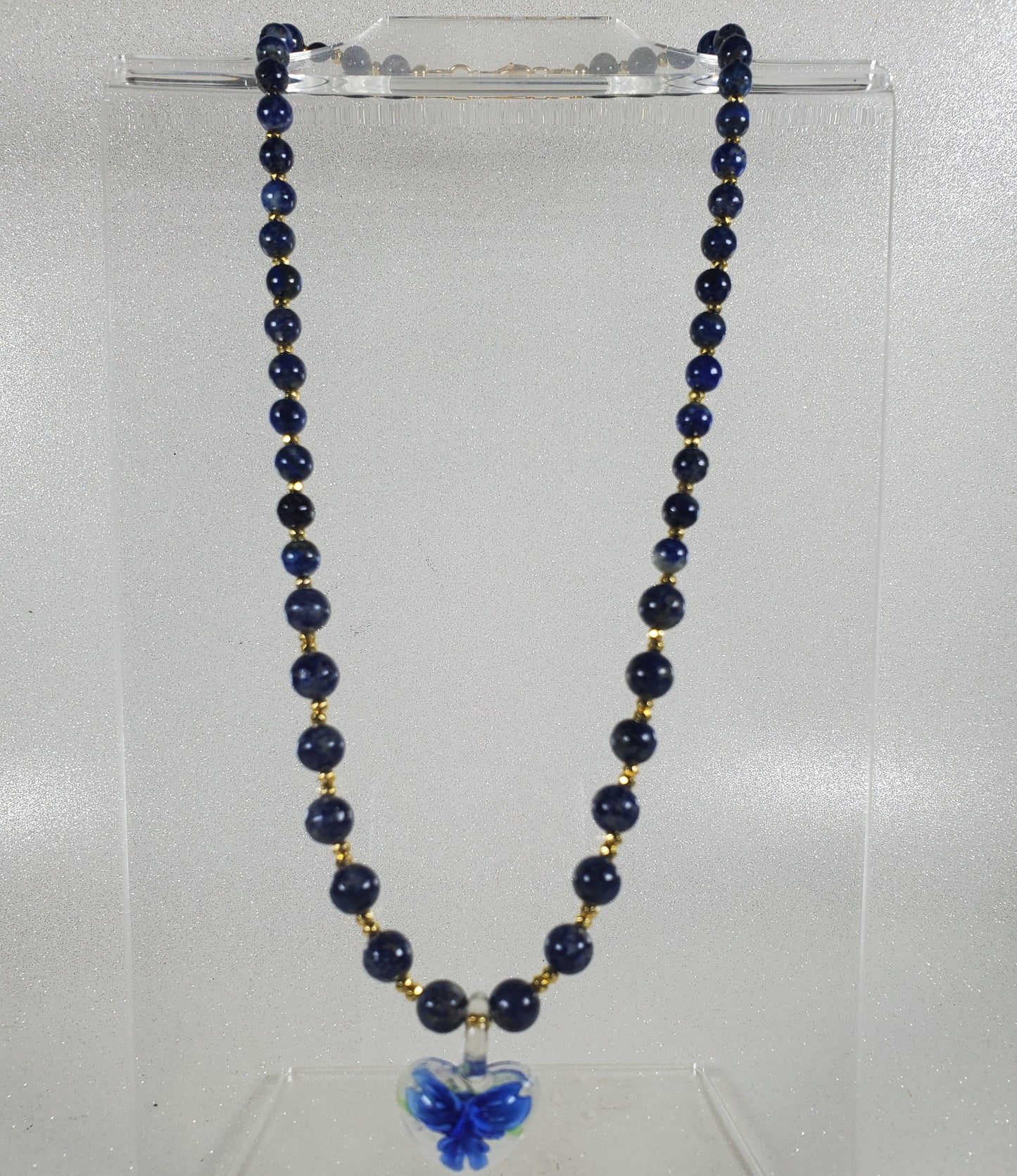 Gemstone Necklace: Lapis Lazuli Pendant