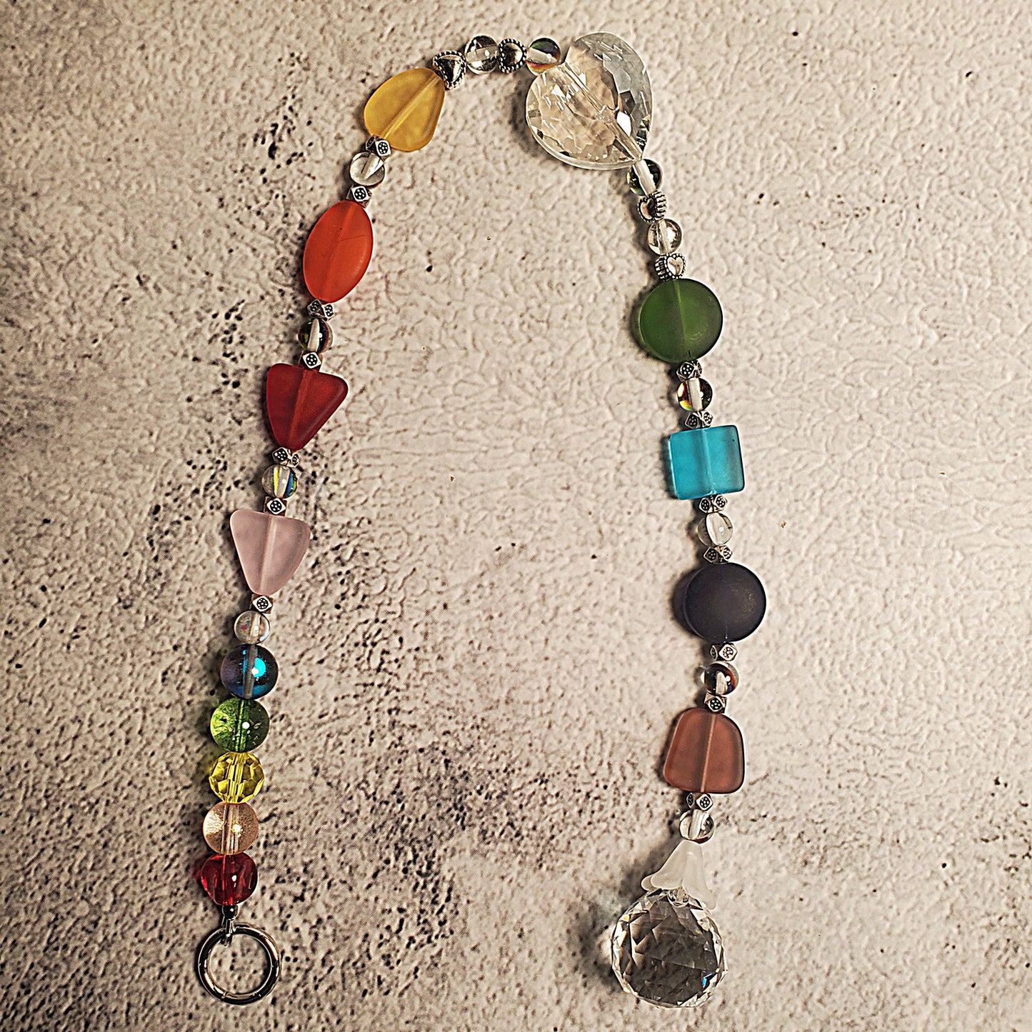 Crystal Suncatcher: Sea Glass Rainbow Suncatcher
