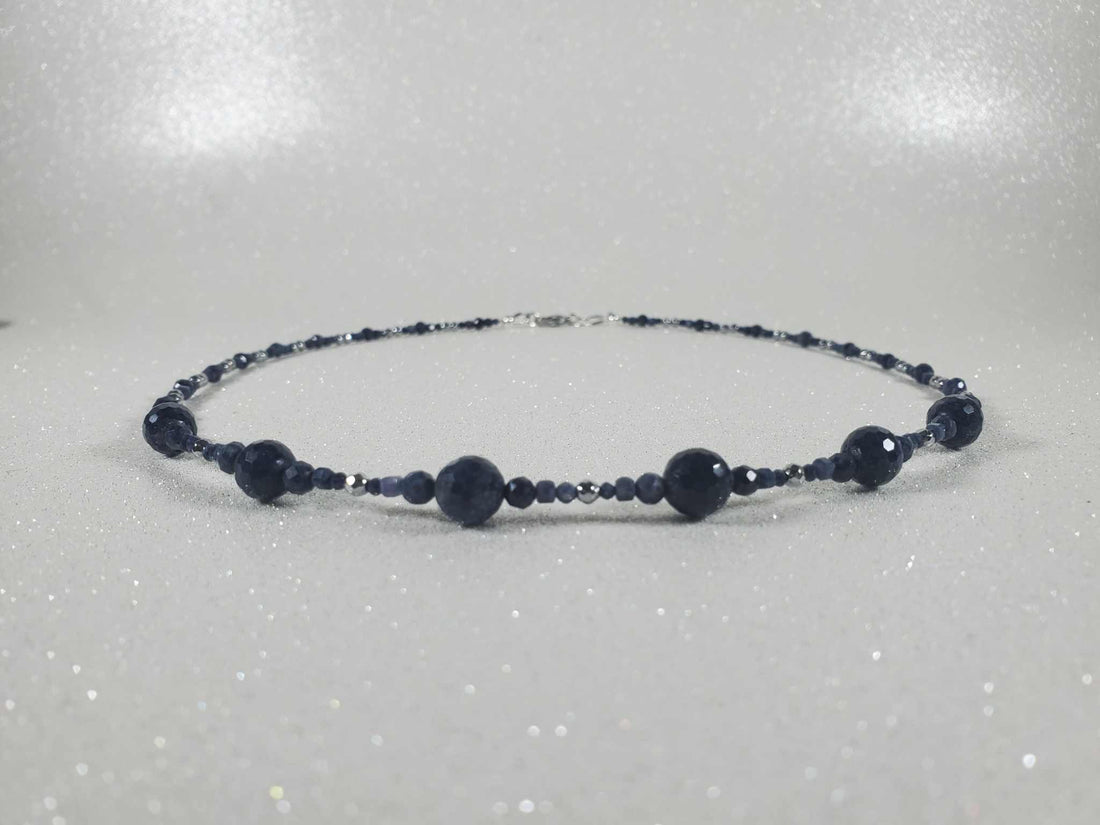 December Birthstone - Sapphire Necklace