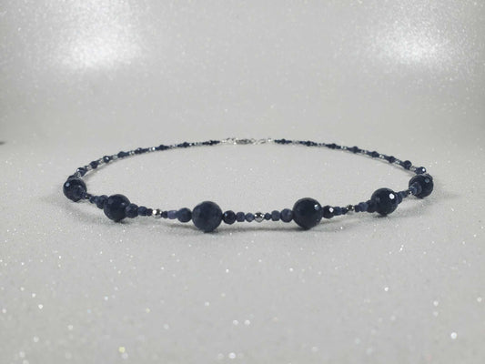 December Birthstone - Sapphire Necklace