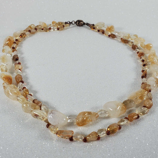 November Birthstone Citrine Necklace