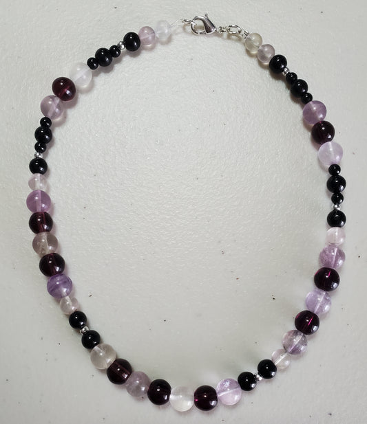 Gemstone Jewelry Set – Amethyst & Rose Quartz Radiance