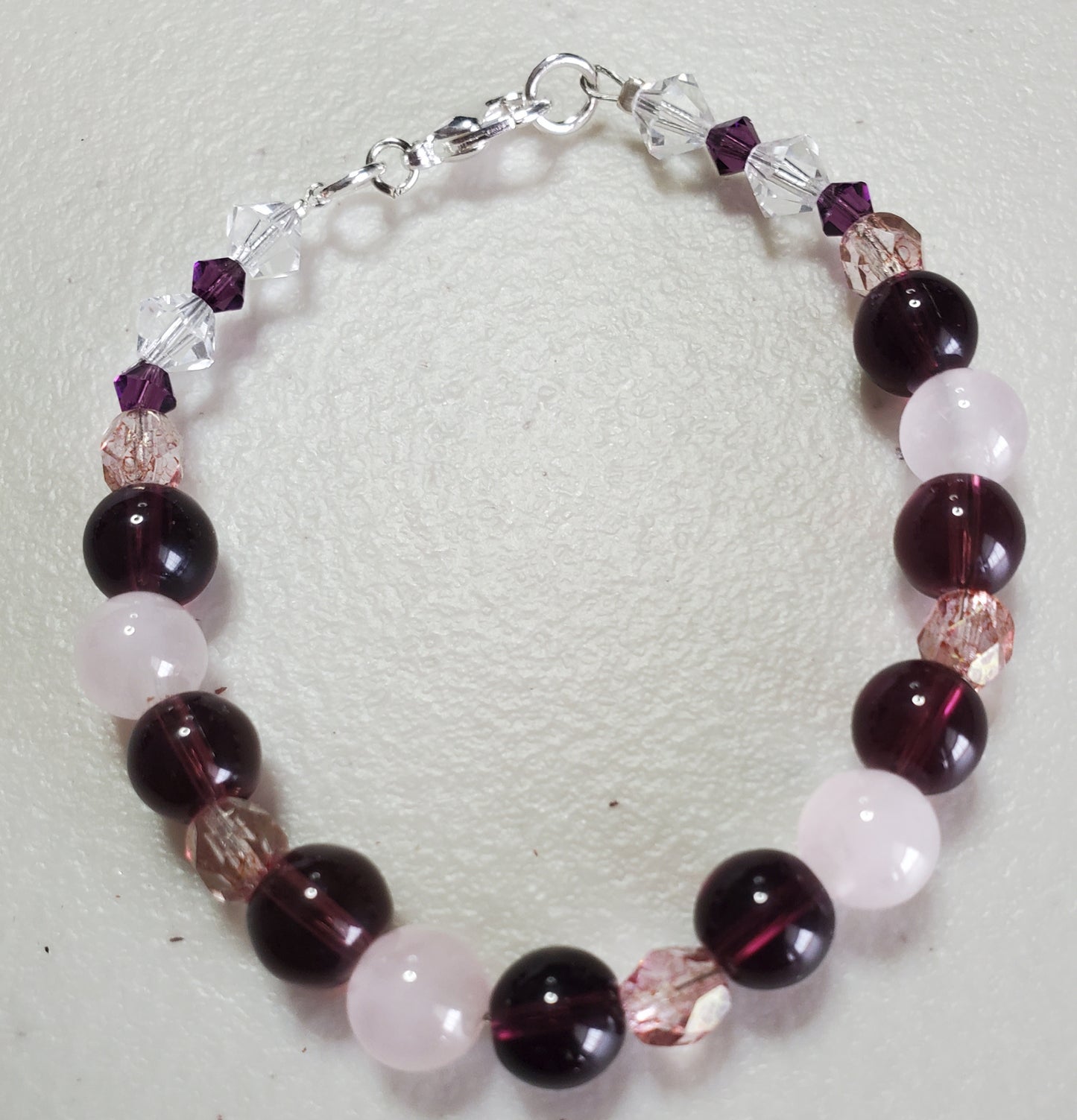 Gemstone Jewelry Set – Amethyst & Rose Quartz Radiance
