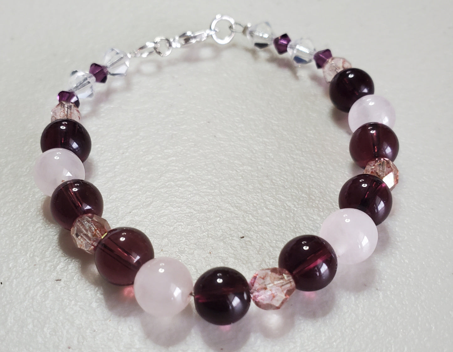 Gemstone Jewelry Set – Amethyst & Rose Quartz Radiance