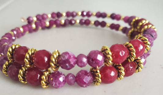 Ruby Choker Gemstone Necklace – Timeless Handcrafted Jewelry Set