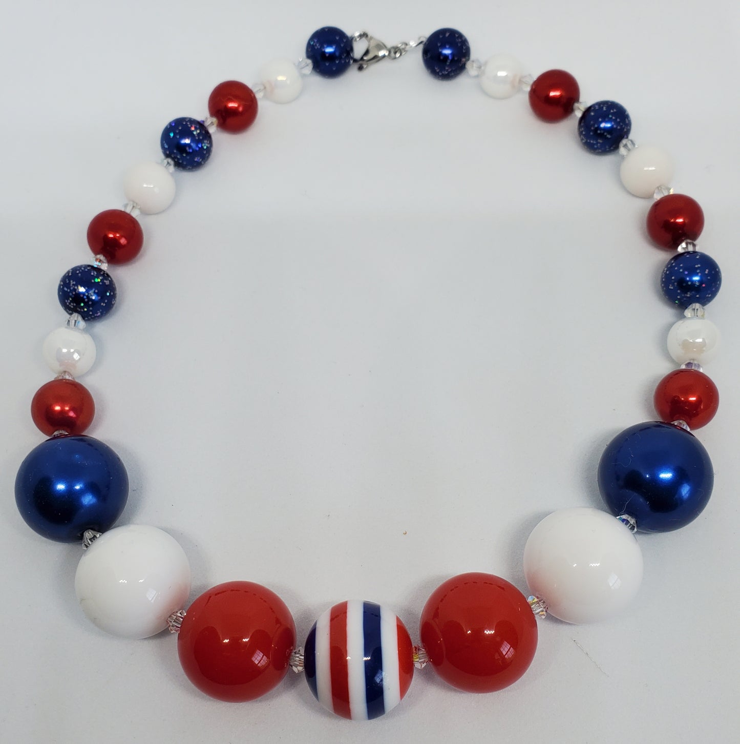 Stars and Stripes Gumball Necklace