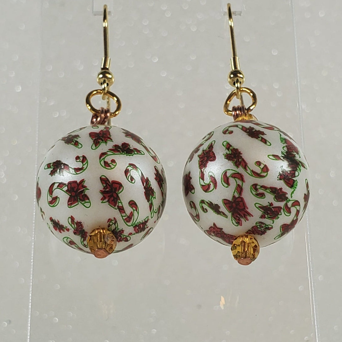 Holiday Earrings: Festive Christmas Ball Earrings