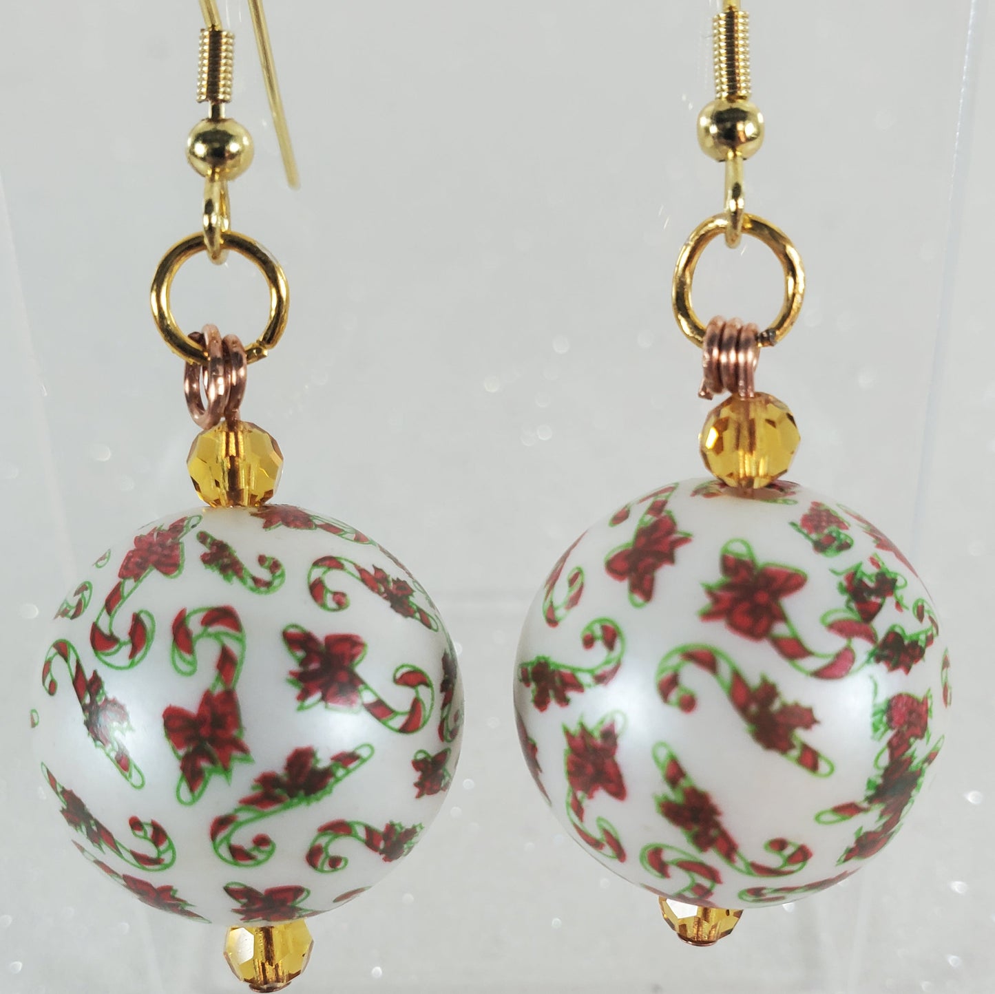 Holiday Earrings: Festive Christmas Ball Earrings