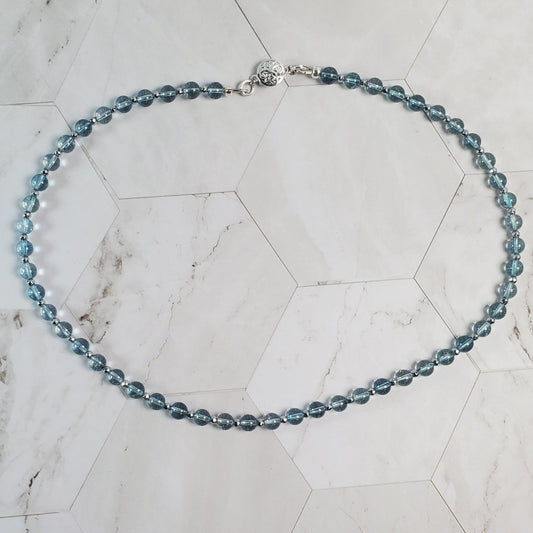 Gemstone Necklace: Blue Topaz