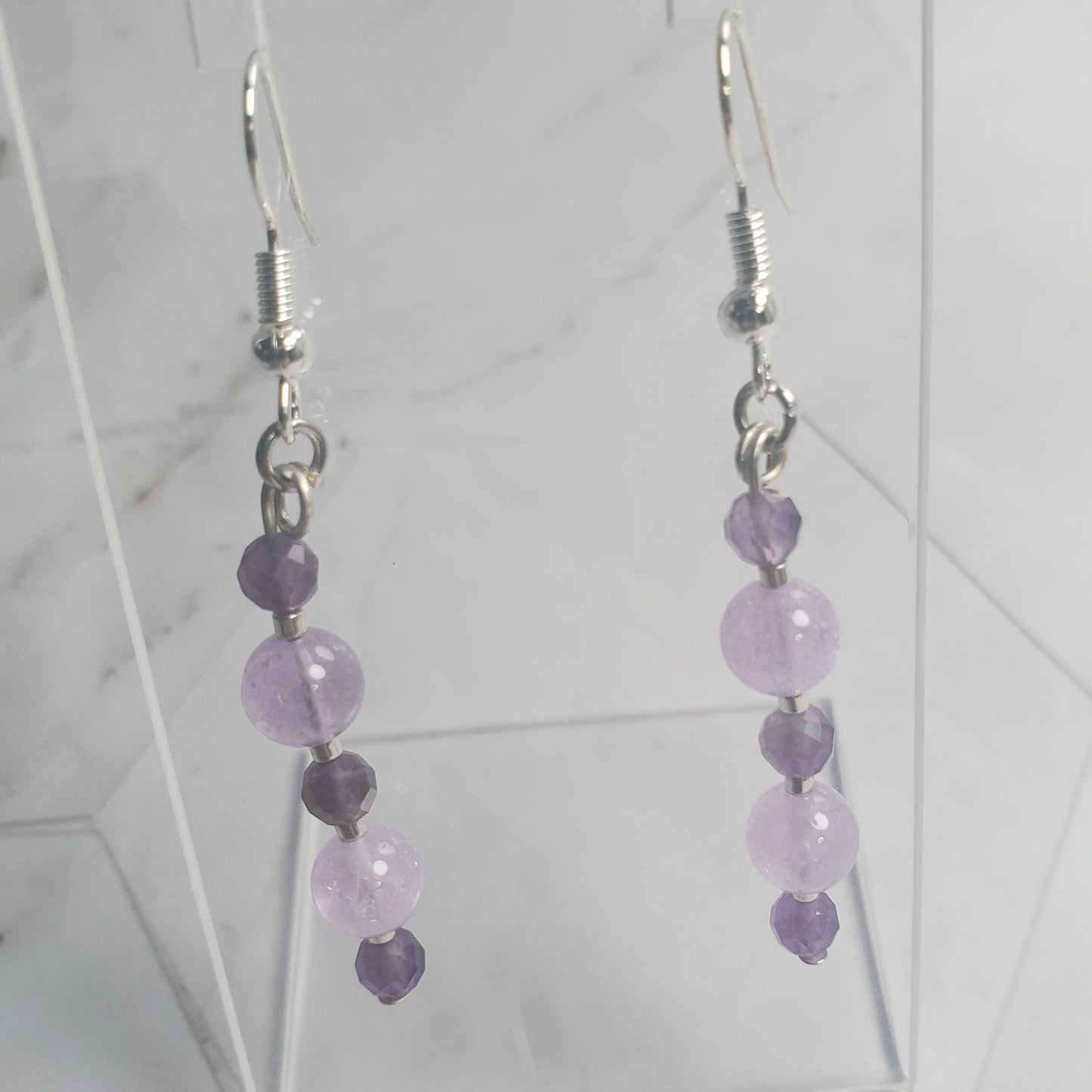 Gemstone Earrings: Amethyst