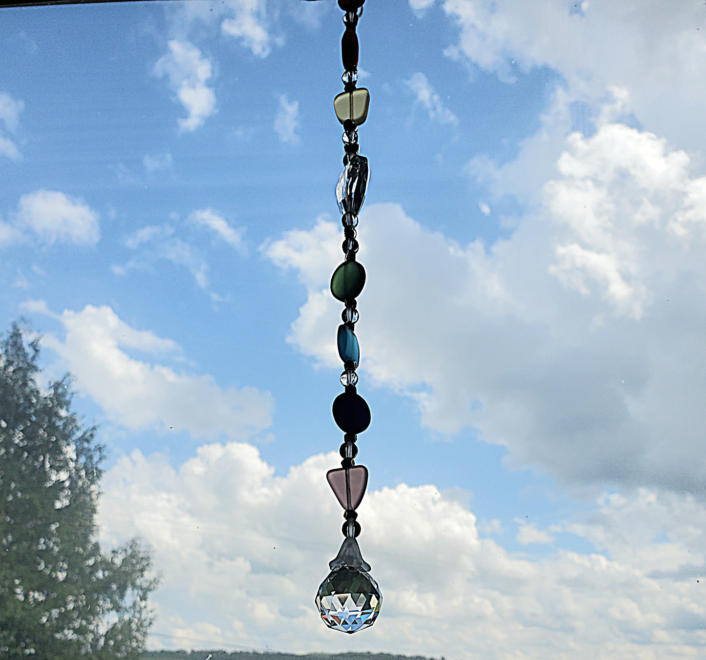 Crystal Suncatcher: Sea Glass Rainbow Suncatcher