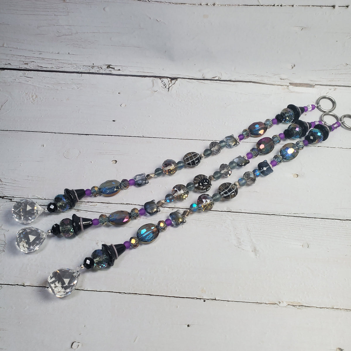 Witch’s Hat & Black Cat Crystal Suncatcher – Halloween Rainbow Window Décor