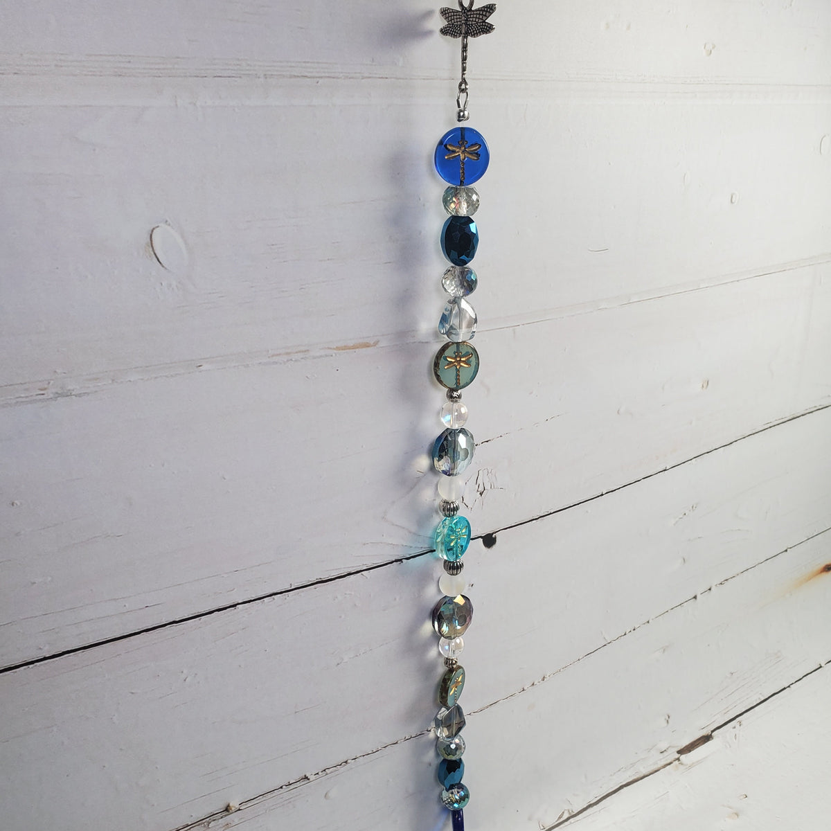 Blue Dragonfly Crystal Suncatcher – Serene Rainbow Window Décor