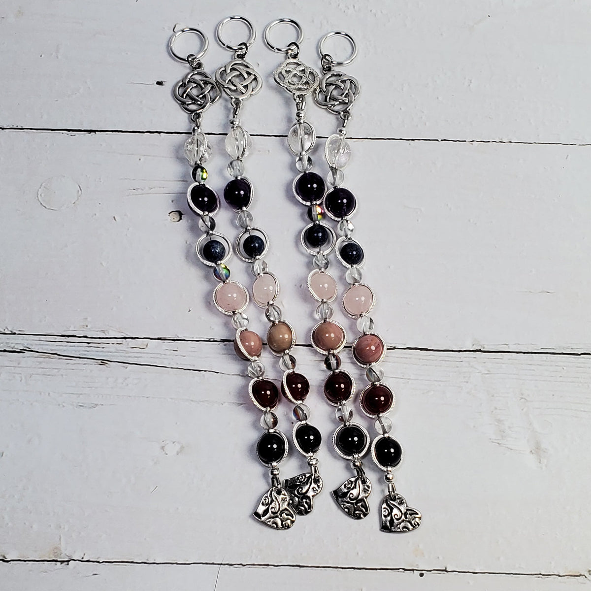 Love & Relationships Intention Wall Hanger – Gemstone & Endless Knot Décor