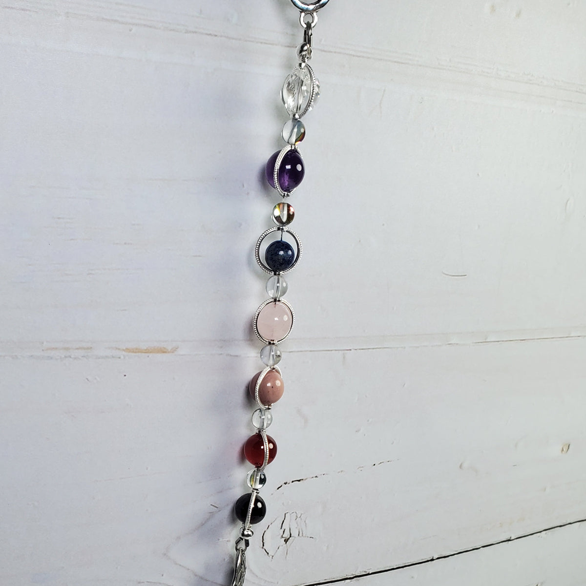 Love & Relationships Intention Wall Hanger – Gemstone & Endless Knot Décor