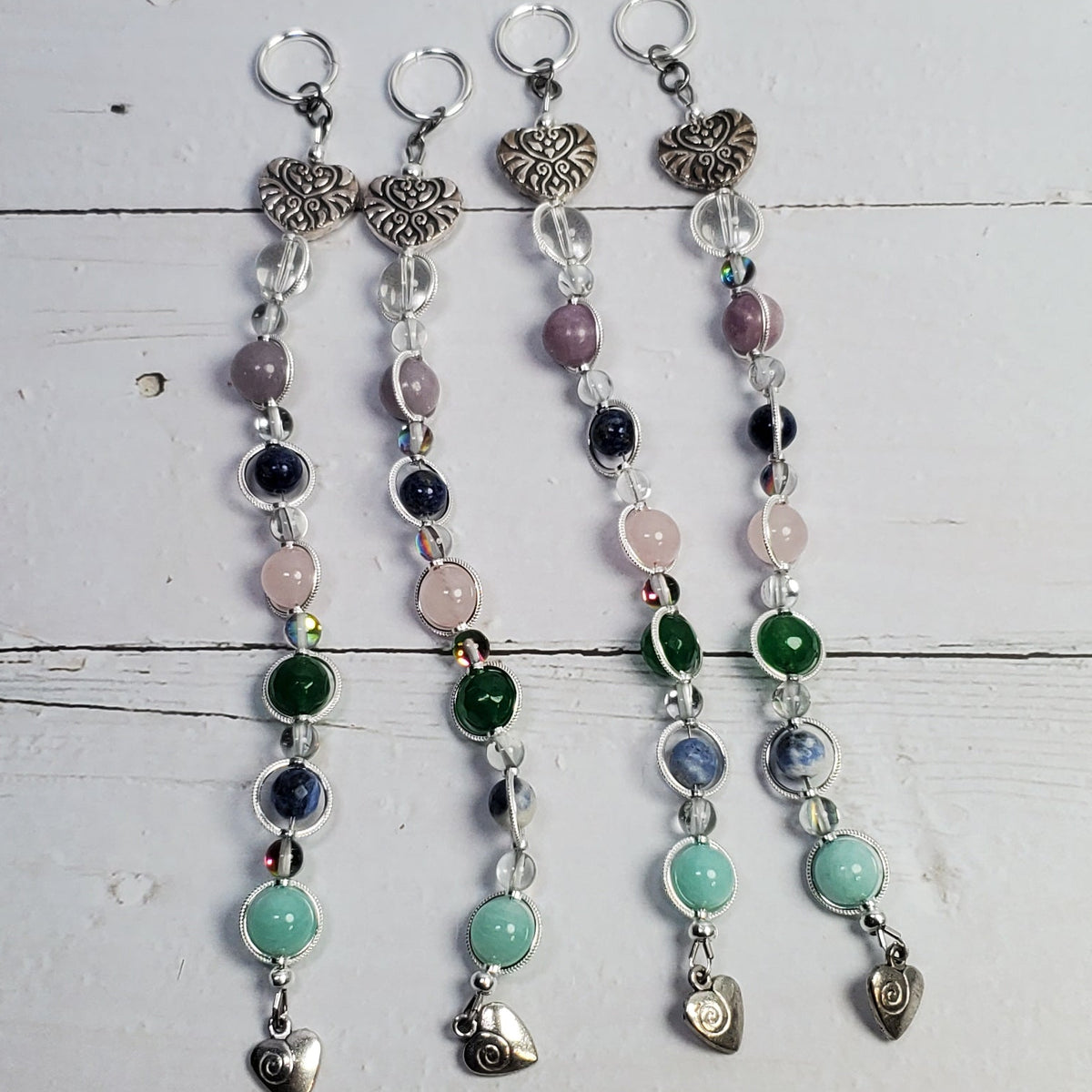 Open Heart Intention Wall Hanger – Heart & Gemstone Spiritual Décor