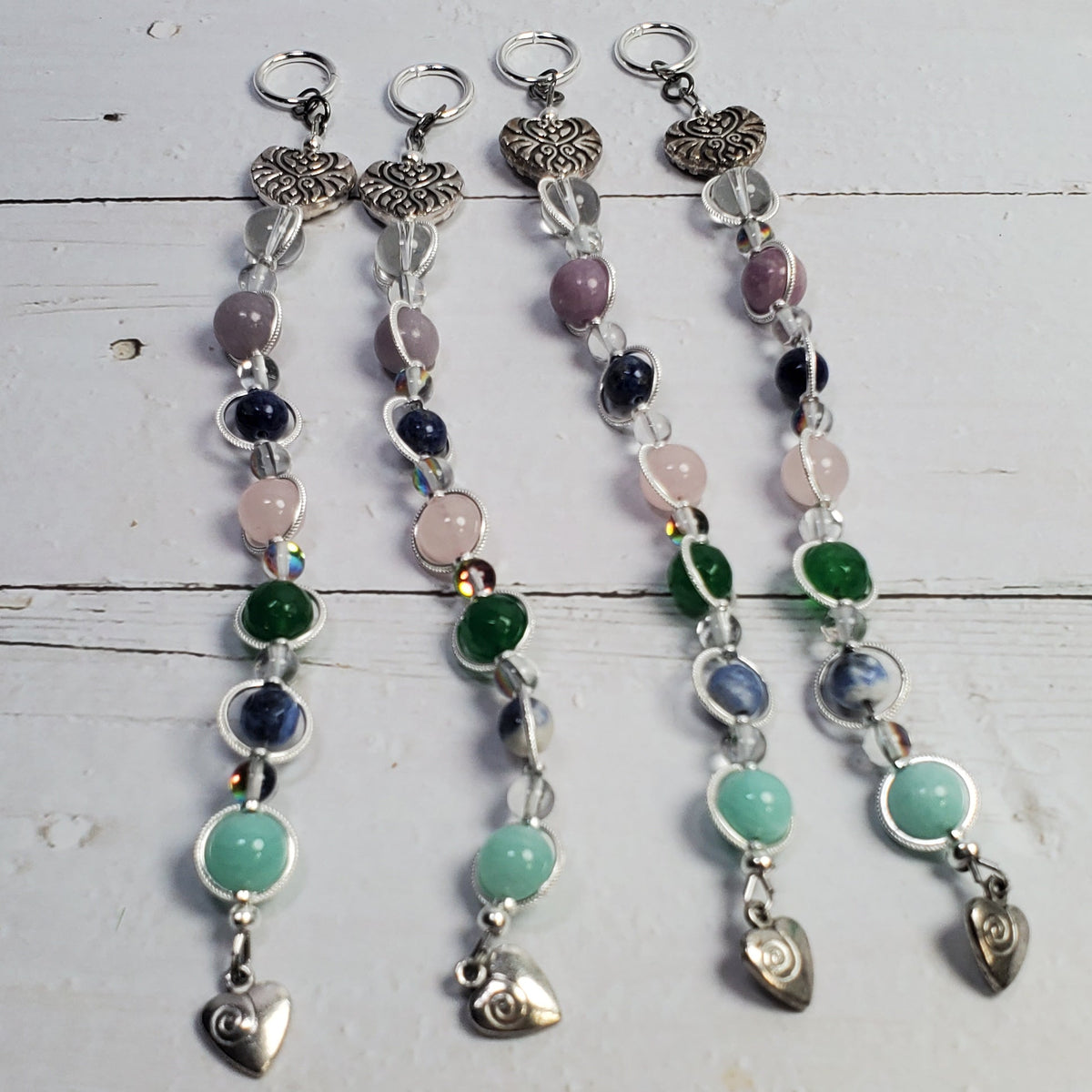 Open Heart Intention Wall Hanger – Heart & Gemstone Spiritual Décor