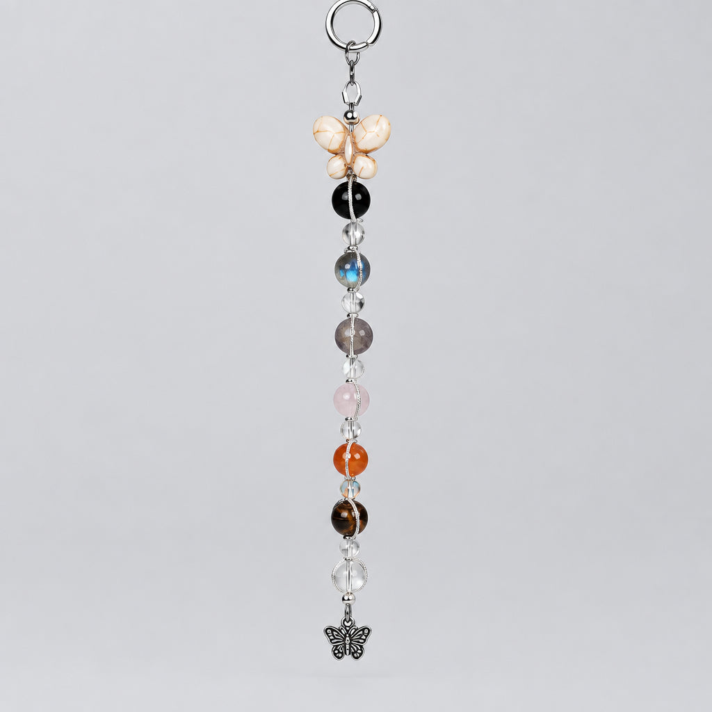 Release & Renew Intention Wall Hanger – Butterfly & Gemstone Spiritual Décor