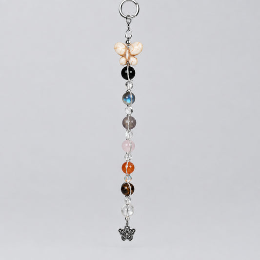 Release & Renew Intention Wall Hanger – Butterfly & Gemstone Spiritual Décor