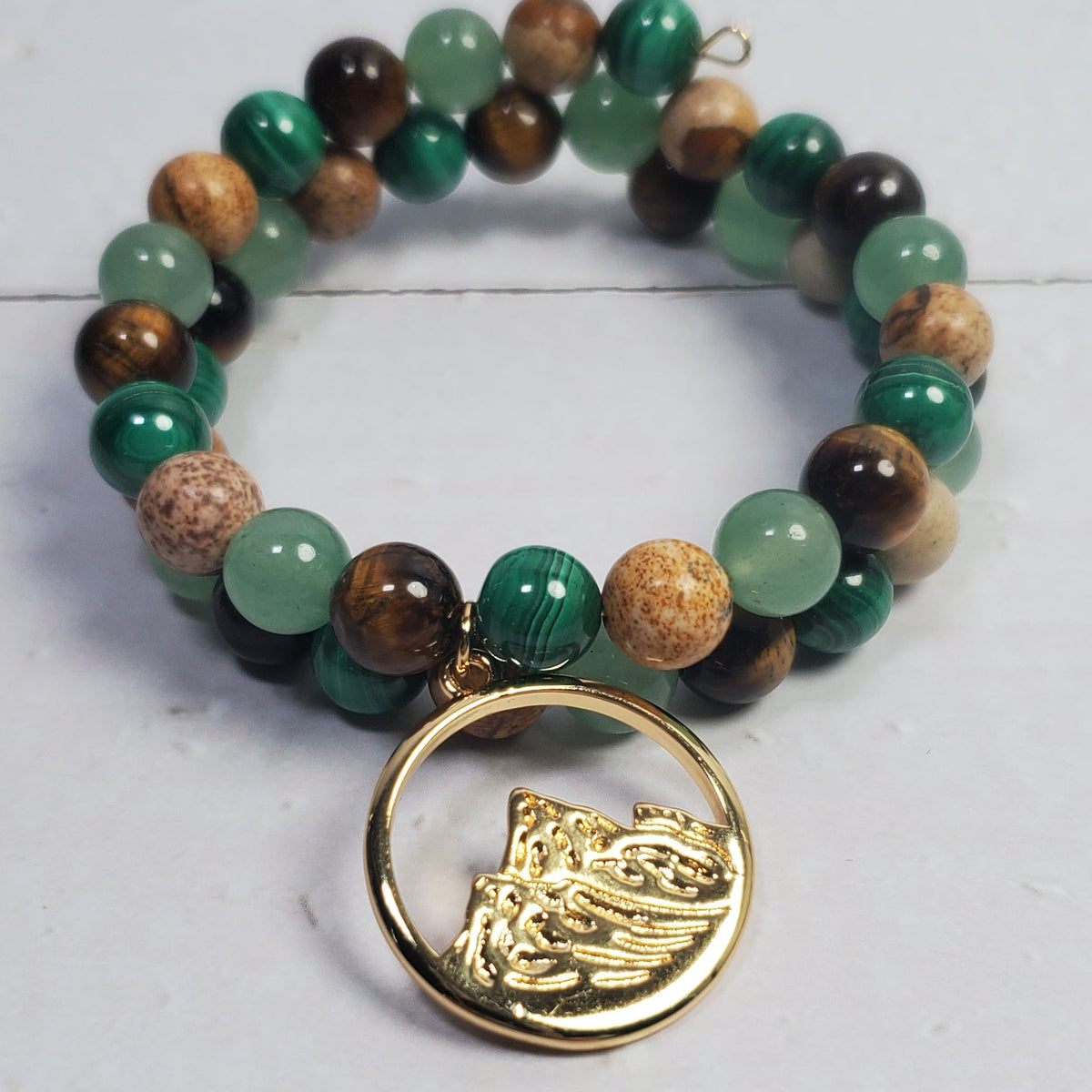 Four Elements Intention Gemstone Bracelet – Earth, Water, Air & Fire