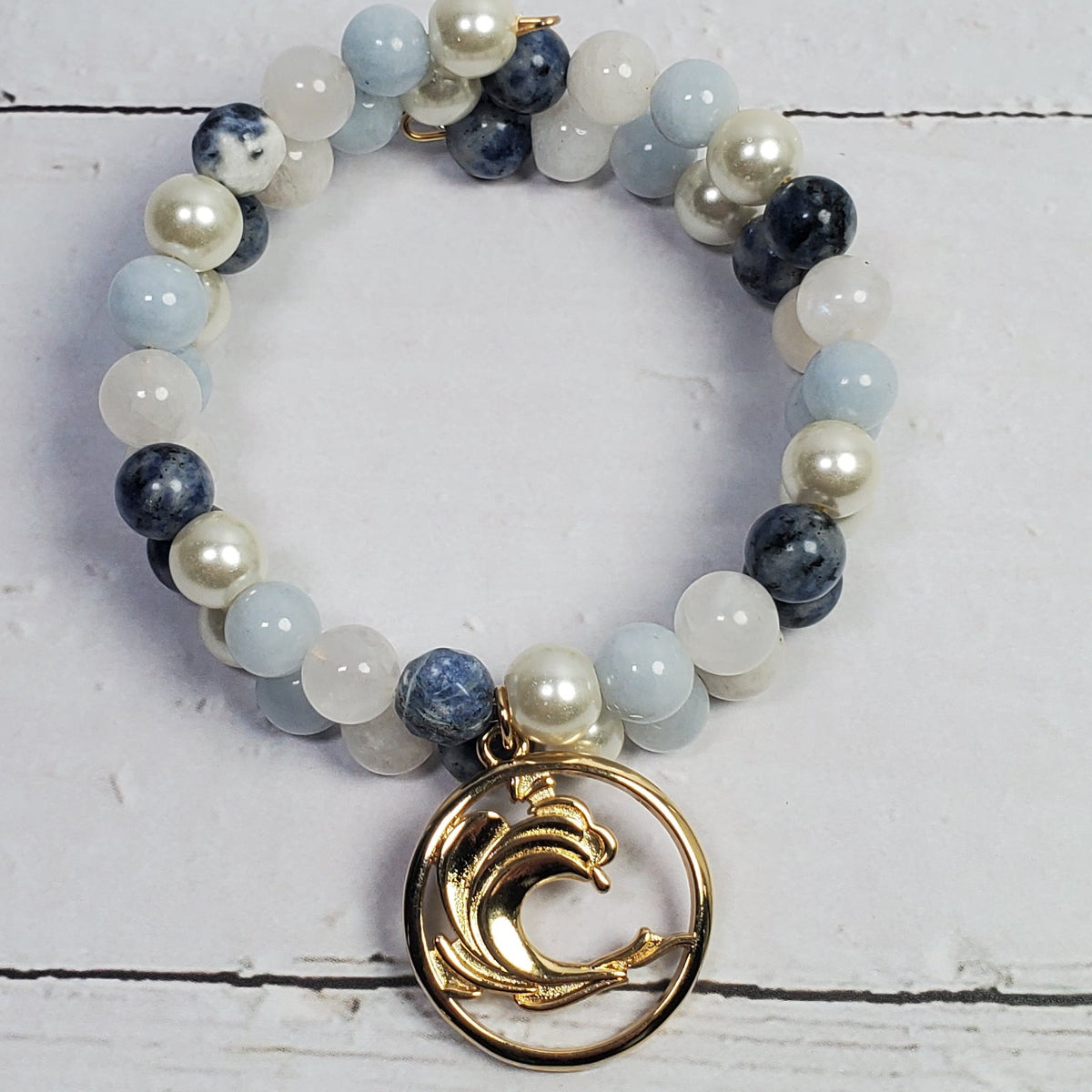 Four Elements Intention Gemstone Bracelet – Earth, Water, Air & Fire