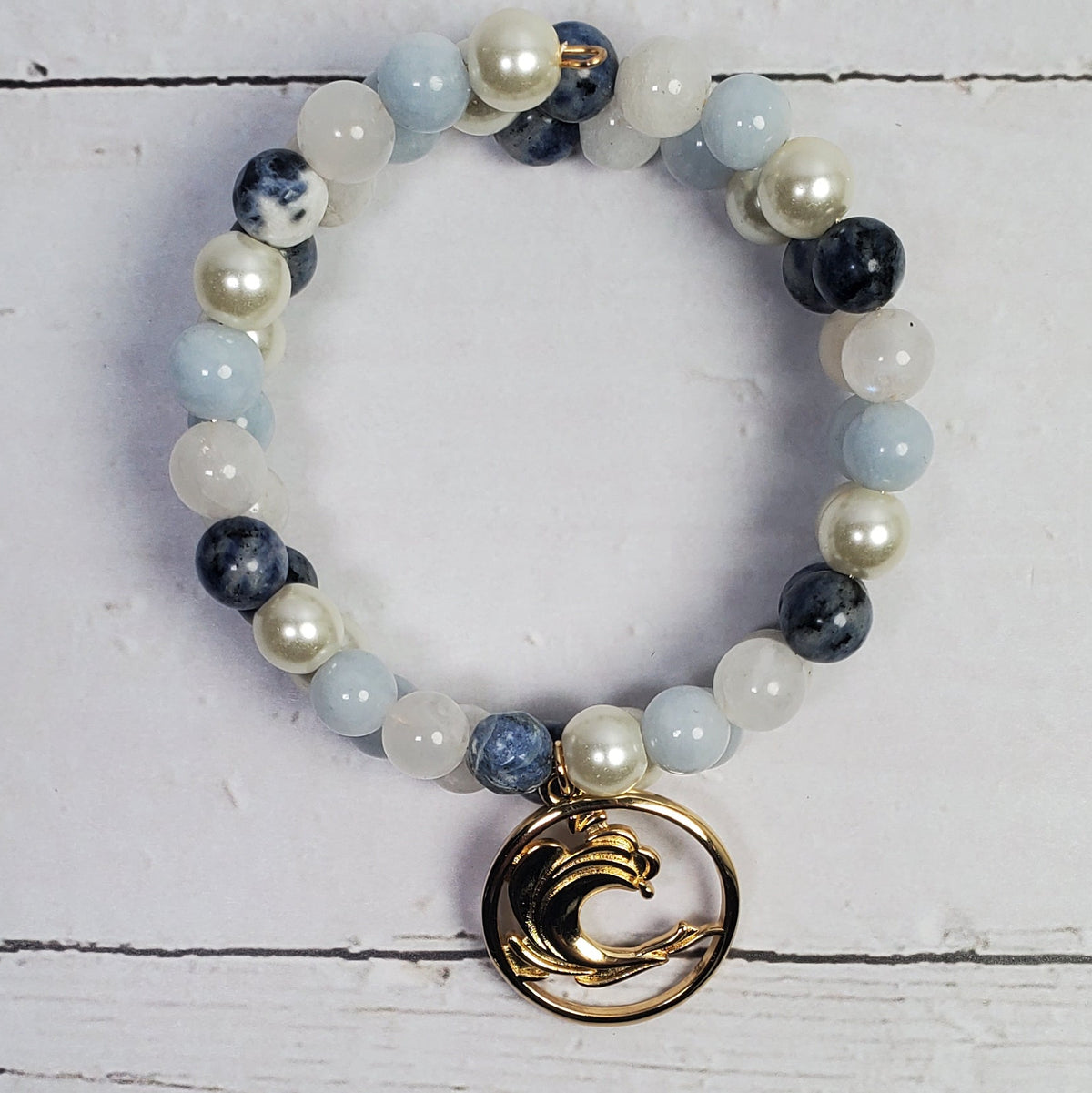 Four Elements Intention Gemstone Bracelet – Earth, Water, Air & Fire