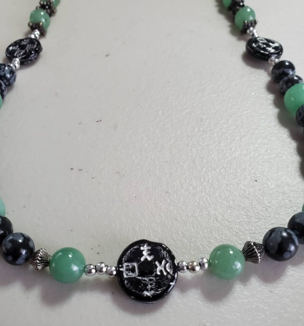 Wholesale Natural Obsidian Chips Beaded Necklace - Pandahall.com