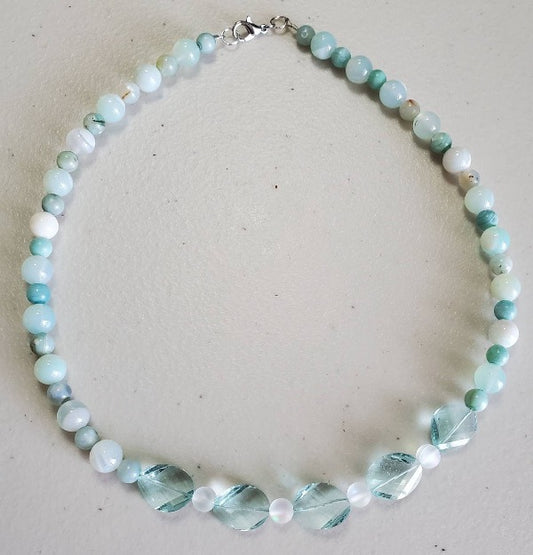 Aquamarine Amazonite Necklace