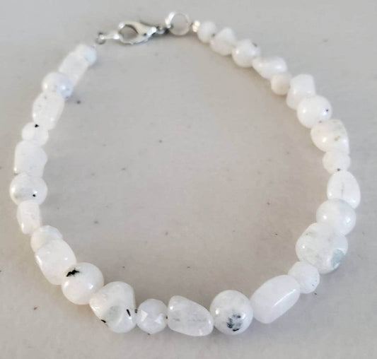 White Moonstone Bracelet
