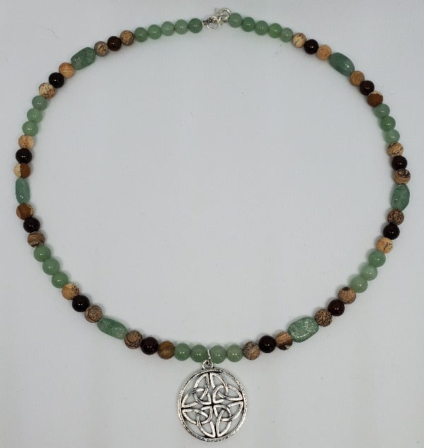 Celtic Knot Beaded Necklace