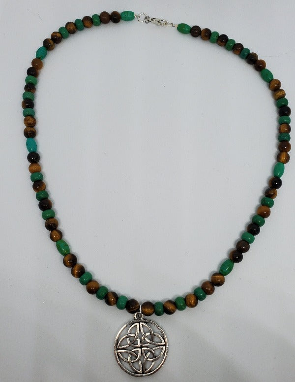 Celtic Knot Beaded Necklace